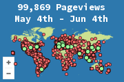 Locations of visitors to this page